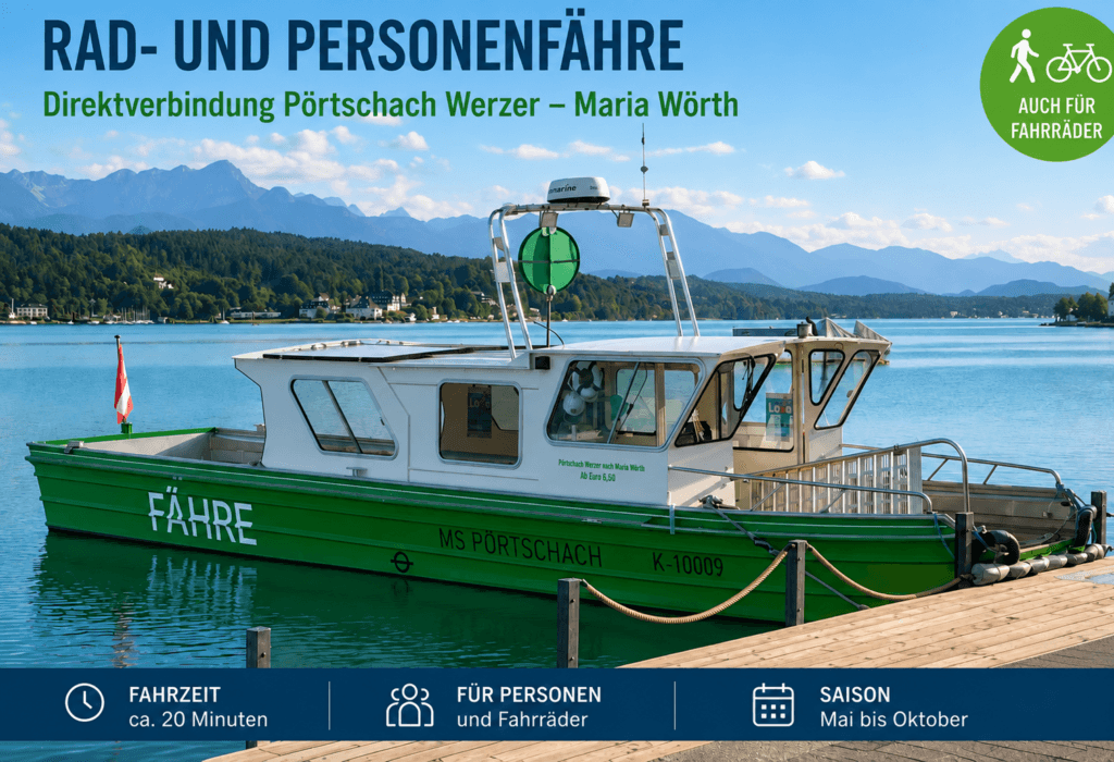 Neue Wörthersee Rad- und Personenfähre