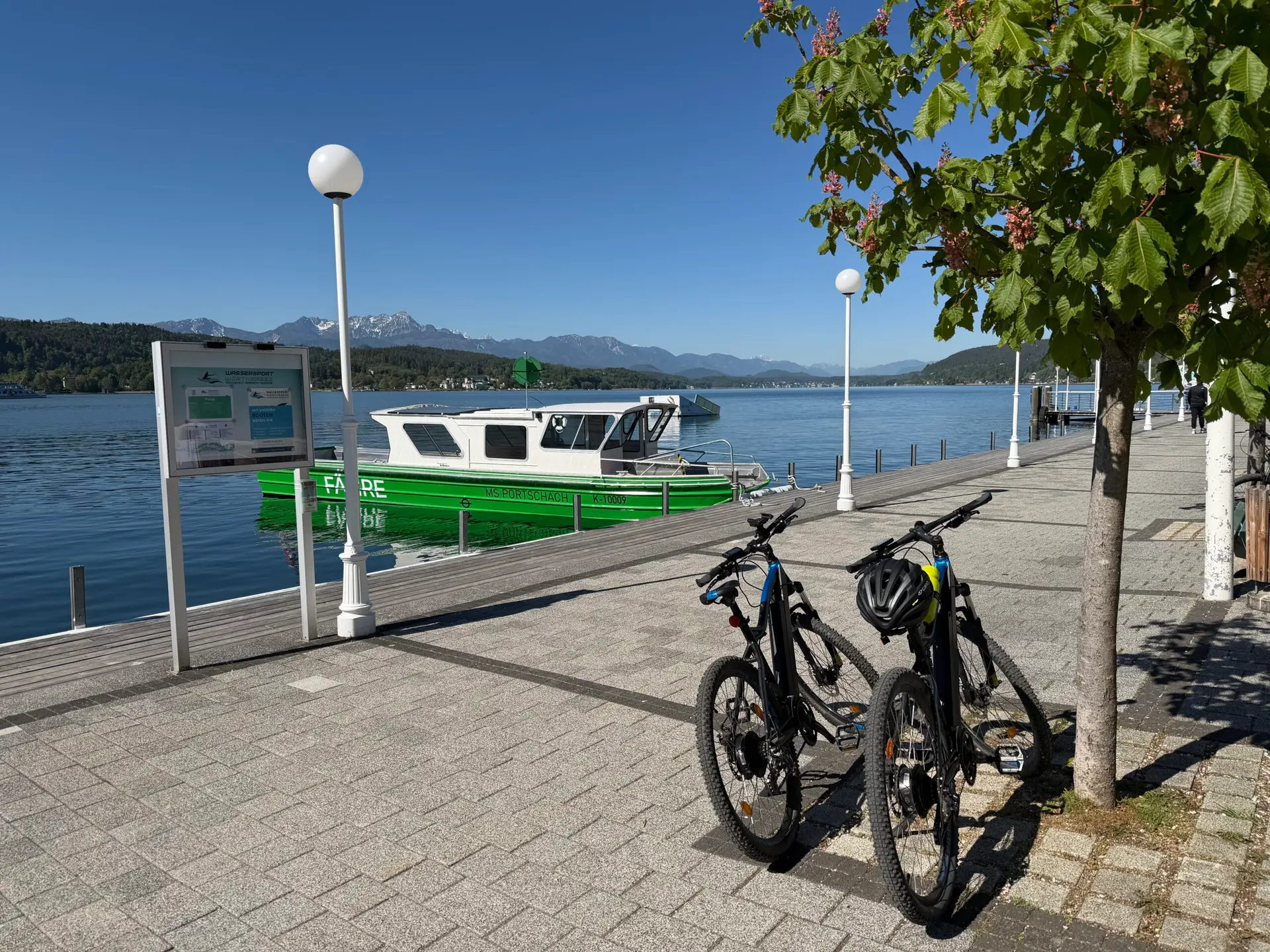 Fahrradtransport mit der MS Pörtschach