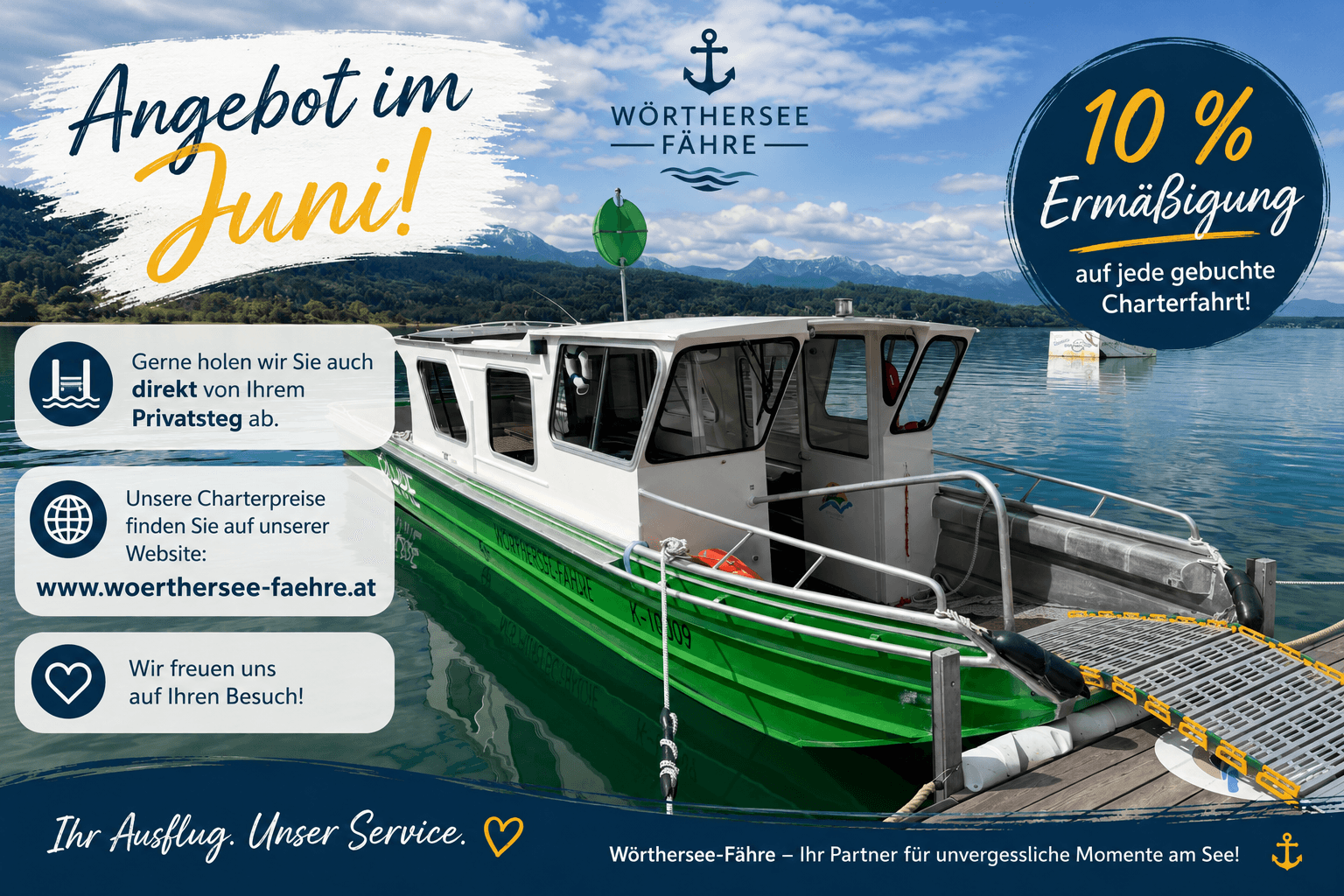 Schifffarht Wörthersee Fähre Angebot Mieten Chartern