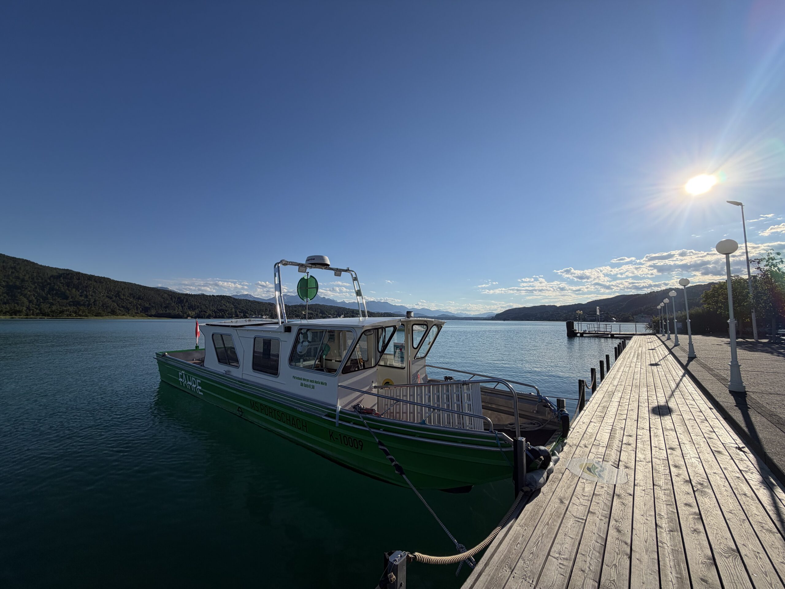 MS Pörtschach am Anlegesteg am Wörthersee