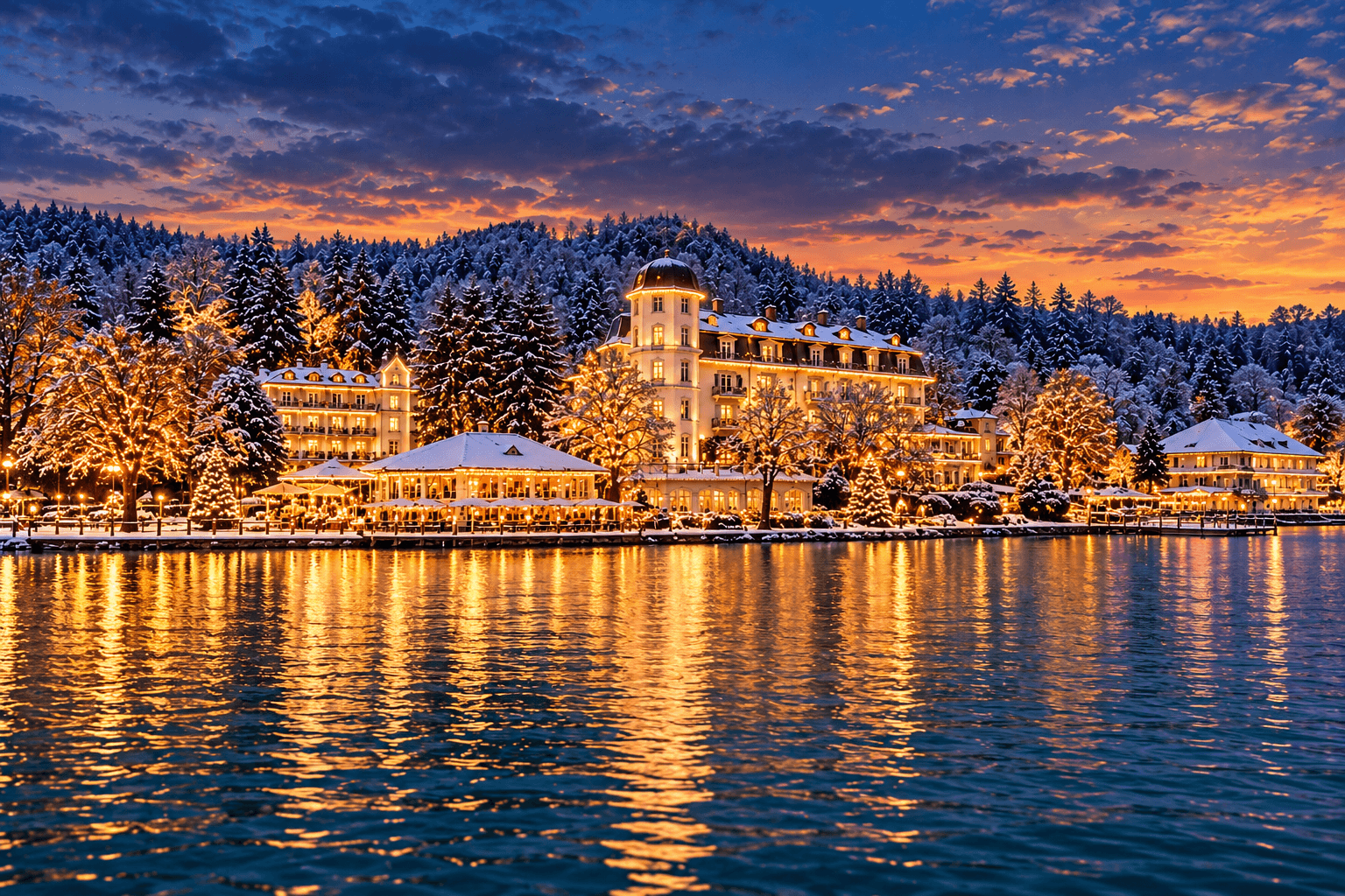 Winterliche Adventstimmung am Wörthersee